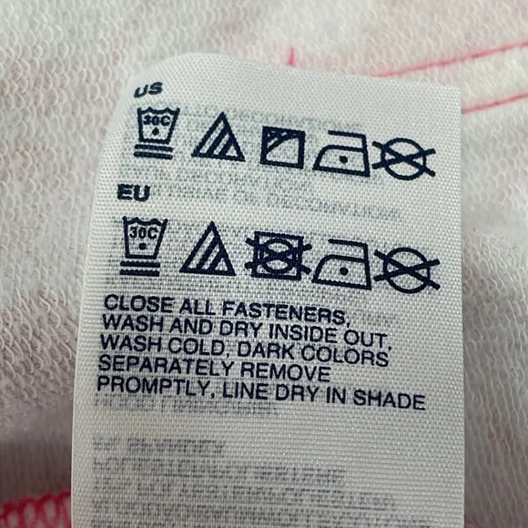 Tommy Hilfiger Pink White Floral Roses 3/4 Sleeve Full Zip Hoodie M - Picture 10 of 16